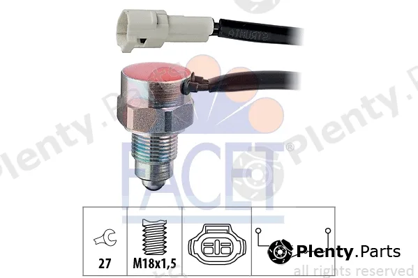 Facet 7.6162 — Switch, reverse light Made in Italy - OE Equivalent