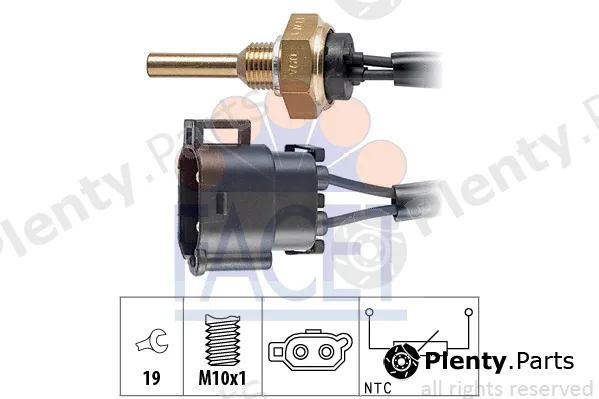 Facet 7.3110 — Sensor, coolant temperature Made in Italy - OE Equivalent
