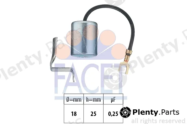 Facet 0.0617 — Capacitor, ignition system Made in Italy - OE Equivalent