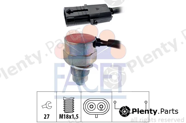 Facet 7.6103 — Switch, reverse light Made in Italy - OE Equivalent