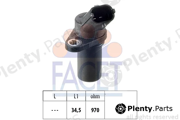 Facet 9.0235 — Sensor, crankshaft pulse Made in Italy - OE Equivalent