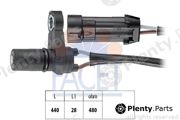 Facet 9.0495 — RPM Sensor, automatic transmission Made in Italy - OE Equivalent