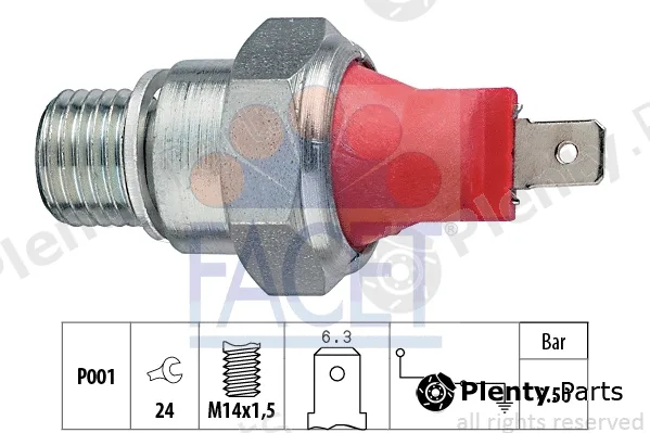Facet 7.0022 — Oil Pressure Switch Made in Italy - OE Equivalent