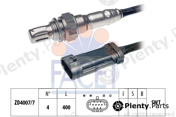 Facet 10.7097 — Lambda Sensor Made in Italy - OE Equivalent