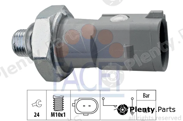 Facet 7.0197 — Oil Pressure Switch Made in Italy - OE Equivalent