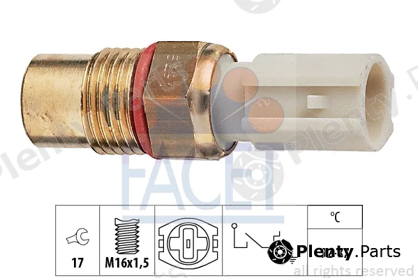 Facet 7.5291 — Temperature Switch, radiator fan Made in Italy - OE Equivalent