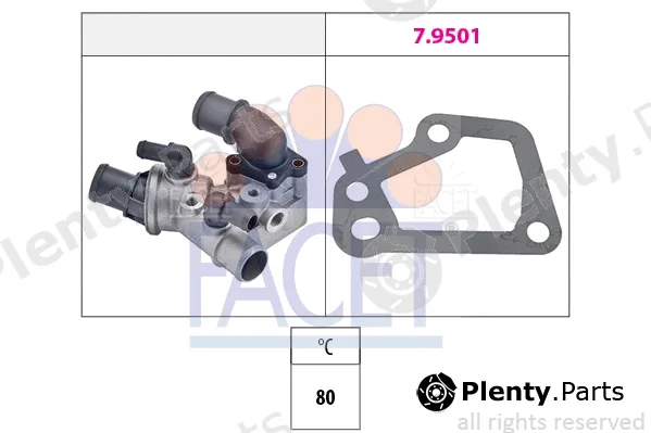 Facet 7.8095 — Thermostat, coolant Made in Italy - OE Equivalent