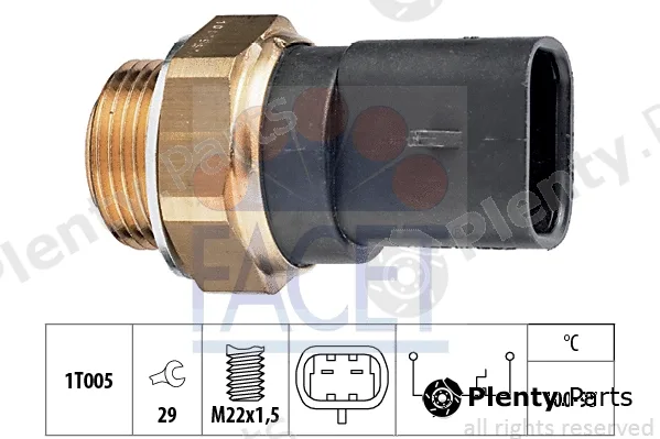 Facet 7.5117 — Temperature Switch, radiator fan Made in Italy - OE Equivalent