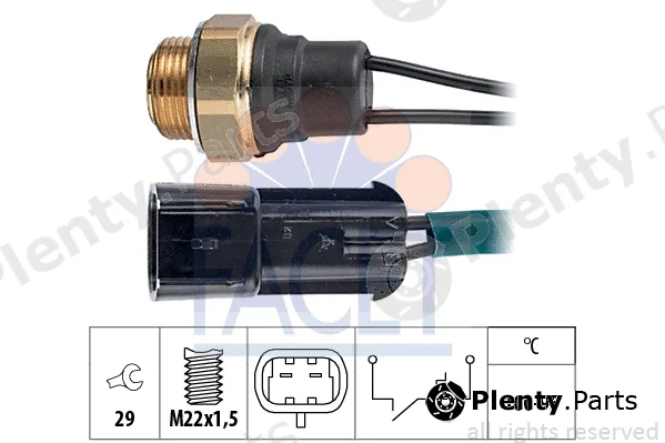 Facet 7.5131 — Temperature Switch, radiator fan Made in Italy - OE Equivalent