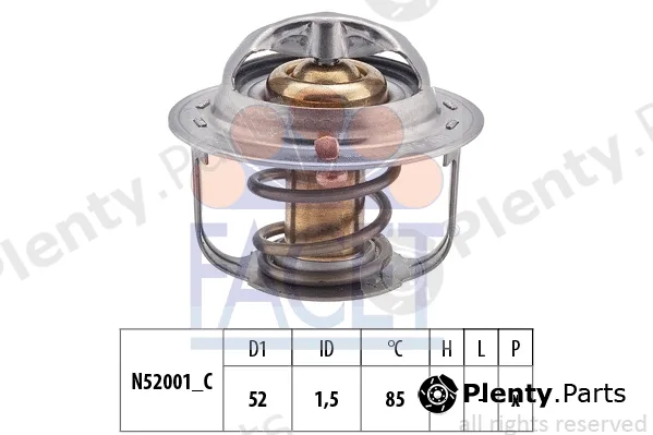 Facet 7.8354S — Thermostat, coolant Made in Italy - OE Equivalent