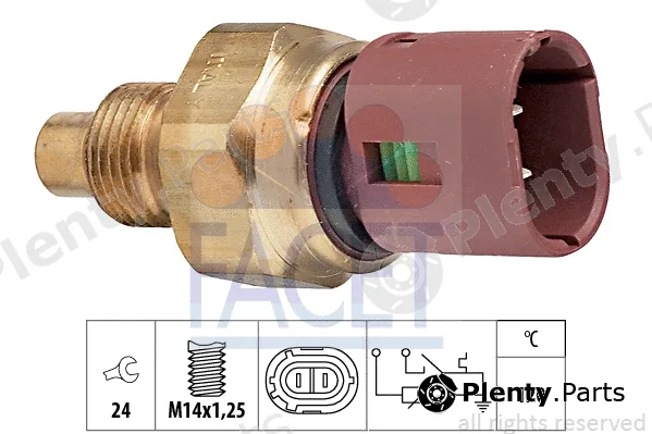 Facet 7.3522 — Sensor, coolant temperature Made in Italy - OE Equivalent
