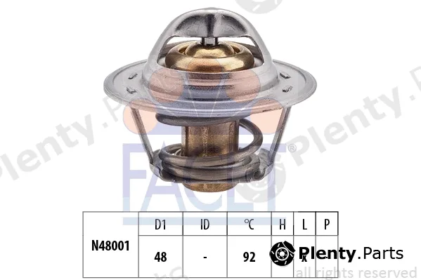Facet 7.8207S — Thermostat, coolant Made in Italy - OE Equivalent