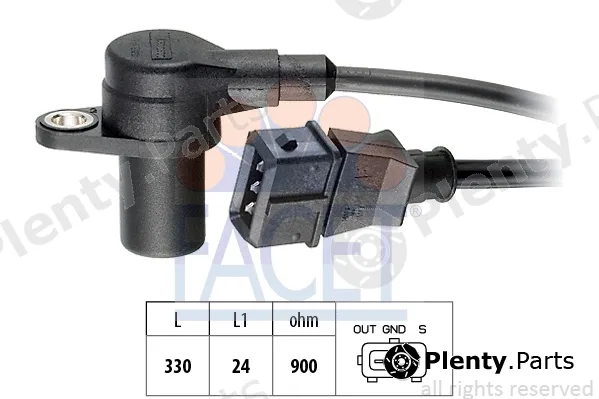 Facet 9.0090 — Sensor, crankshaft pulse Made in Italy - OE Equivalent