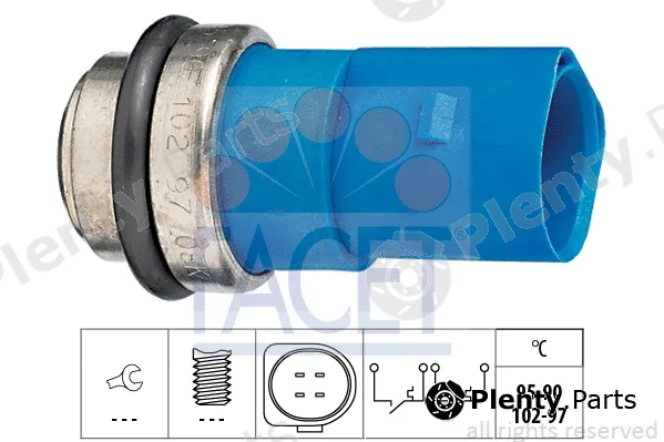 Facet 7.5692 — Temperature Switch, radiator fan Made in Italy - OE Equivalent