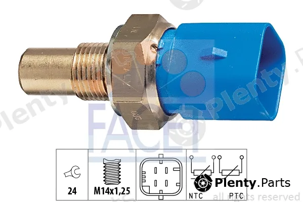 Facet 7.3320 — Sensor, coolant temperature Made in Italy - OE Equivalent