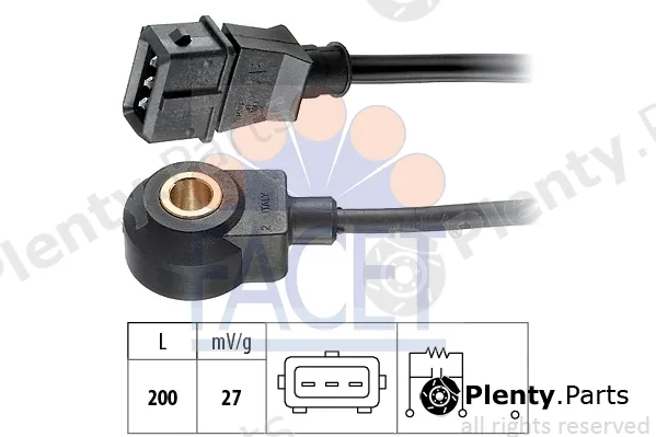 Facet 9.3061 — Knock Sensor Made in Italy - OE Equivalent