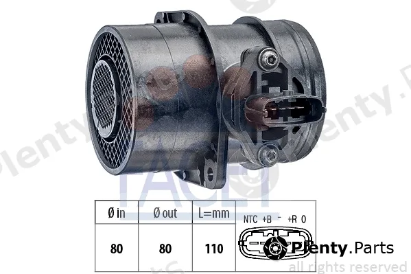Facet 10.1266 — Mass Air Flow Sensor Made in Italy - OE Equivalent