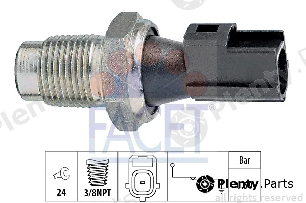 Facet 7.0148 — Oil Pressure Switch Made in Italy - OE Equivalent