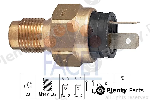 Facet 7.3506 — Sensor, coolant temperature Made in Italy - OE Equivalent