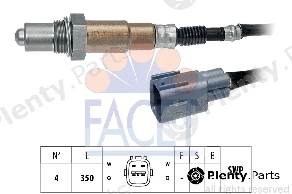 Facet 10.8197 — Lambda Sensor Made in Italy - OE Equivalent