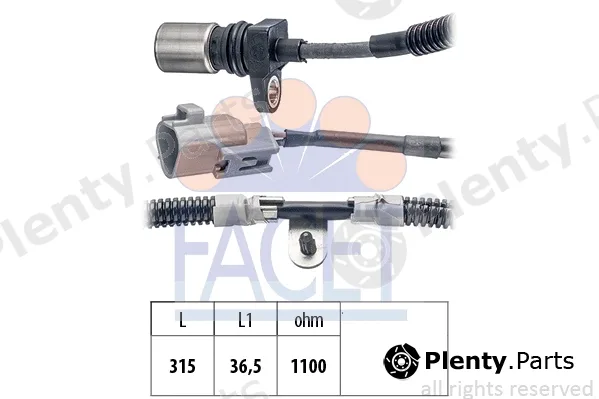 Facet 9.0502 — Sensor, crankshaft pulse Made in Italy - OE Equivalent