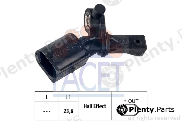 Facet 21.0012 — Sensor, wheel speed Made in Italy - OE Equivalent