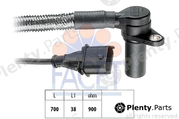 Facet 9.0284 — Sensor, crankshaft pulse Made in Italy - OE Equivalent