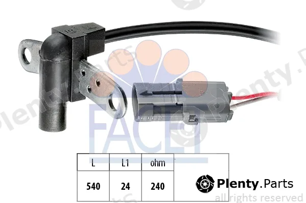 Facet 9.0016 — Sensor, crankshaft pulse Made in Italy - OE Equivalent