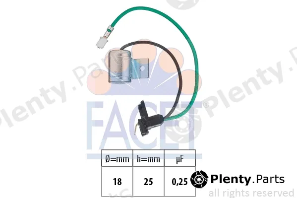 Facet 0.0628 — Capacitor, ignition system Made in Italy - OE Equivalent