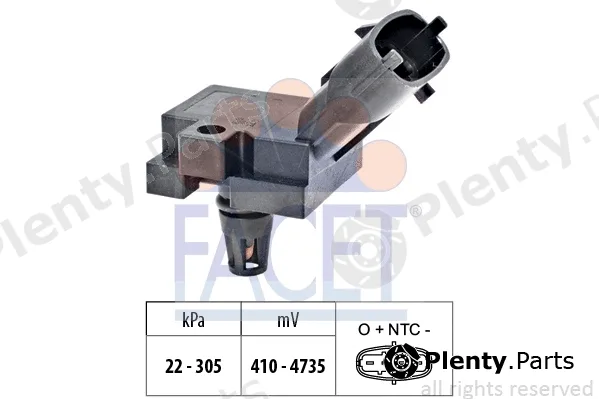 Facet 10.3186 — Air Pressure Sensor, altitude adaption Made in Italy - OE Equivalent