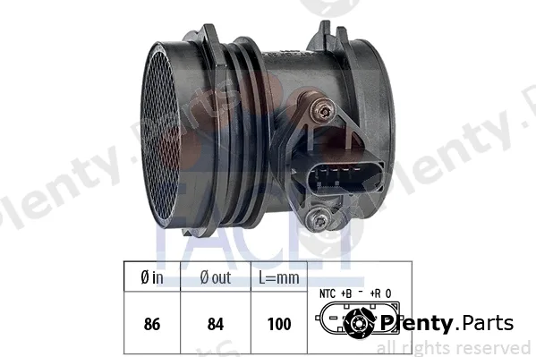 Facet 10.1064 — Mass Air Flow Sensor Made in Italy - OE Equivalent
