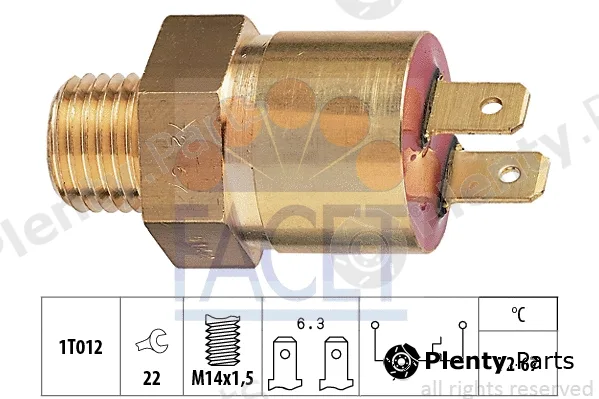 Facet 7.5142 — Temperature Switch, radiator fan Made in Italy - OE Equivalent