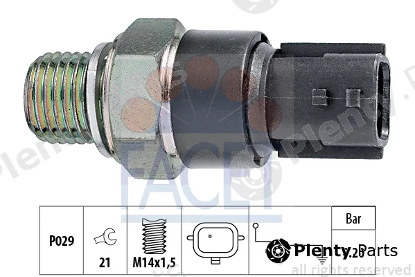 Facet 7.0189 — Oil Pressure Switch Made in Italy - OE Equivalent