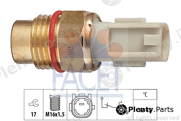 Facet 7.5198 — Temperature Switch, radiator fan Made in Italy - OE Equivalent