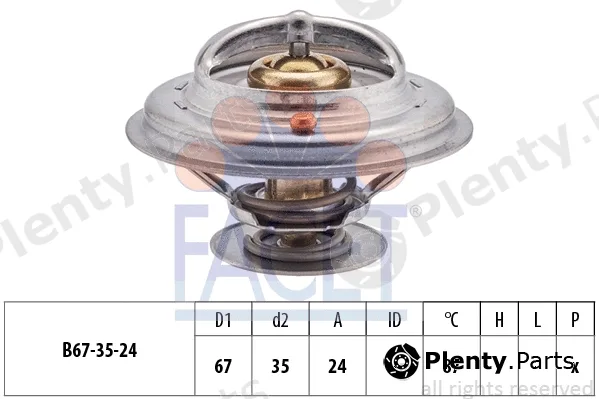 Facet 7.8410S — Thermostat, coolant Made in Italy - OE Equivalent