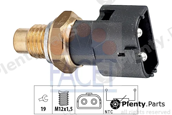 Facet 7.3109 — Sensor, coolant temperature Made in Italy - OE Equivalent
