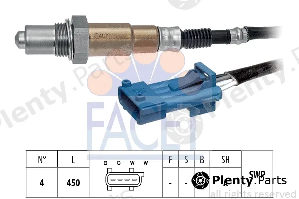 Facet 10.8302 — Lambda Sensor Made in Italy - OE Equivalent