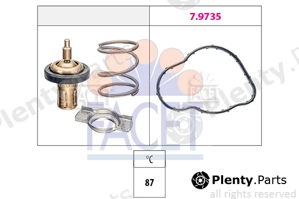 Facet 7.8930 — Thermostat, coolant Made in Italy - OE Equivalent