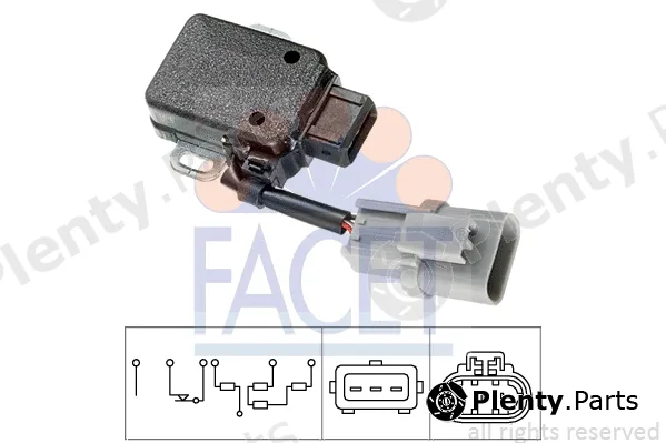 Facet 10.5019 — Sensor, throttle position Made in Italy - OE Equivalent