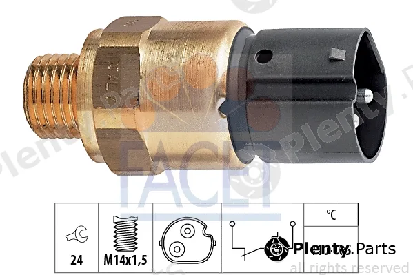 Facet 7.5273 — Temperature Switch, radiator fan Made in Italy - OE Equivalent