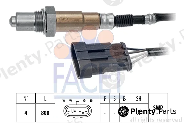 Facet 10.8239 — Lambda Sensor Made in Italy - OE Equivalent