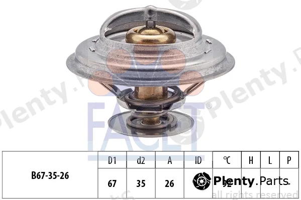 Facet 7.8302S — Thermostat, coolant Made in Italy - OE Equivalent