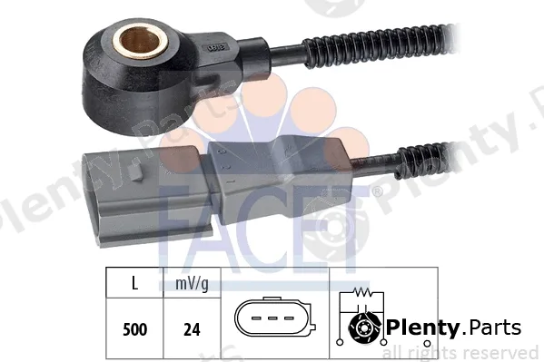 Facet 9.3180 — Knock Sensor Made in Italy - OE Equivalent