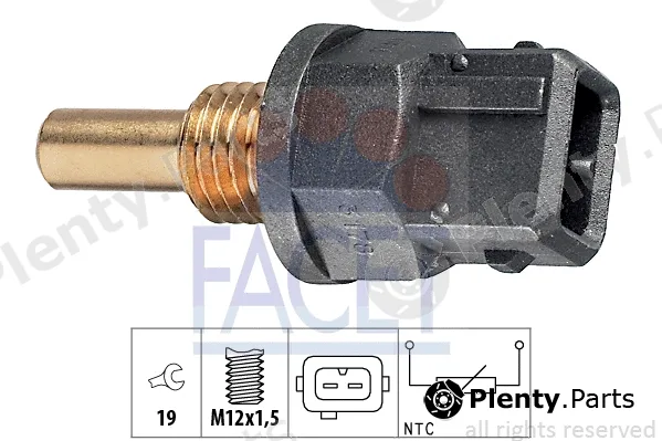 Facet 7.3178 — Sensor, coolant temperature Made in Italy - OE Equivalent