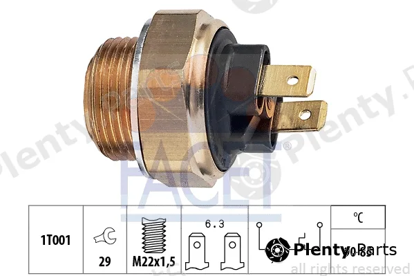Facet 7.5134 — Temperature Switch, radiator fan Made in Italy - OE Equivalent