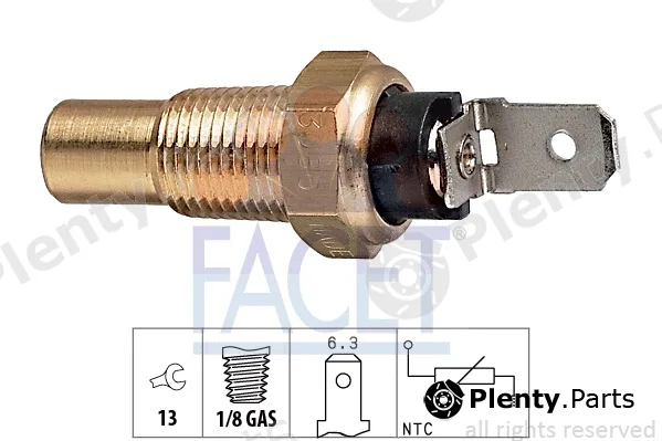 Facet 7.3080 — Sensor, coolant temperature Made in Italy - OE Equivalent