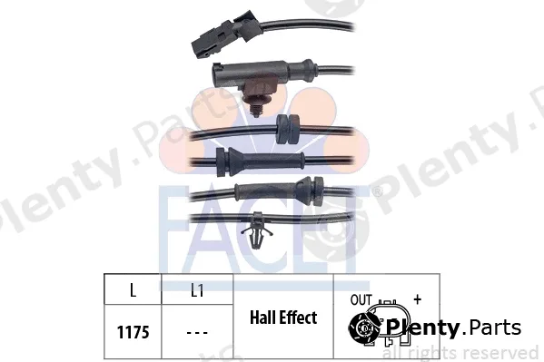 Facet 21.0071 — Sensor, wheel speed Made in Italy - OE Equivalent