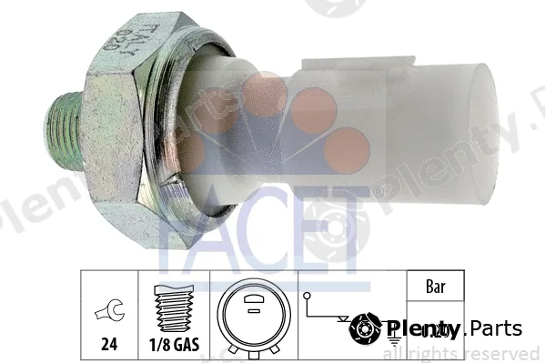 Facet 7.0182 — Oil Pressure Switch Made in Italy - OE Equivalent
