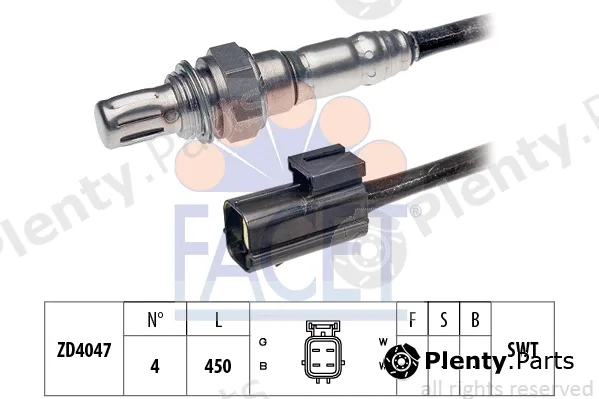 Facet 10.7627 — Lambda Sensor Made in Italy - OE Equivalent