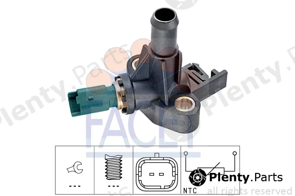 Facet 7.3318 — Sensor, coolant temperature Made in Italy - OE Equivalent